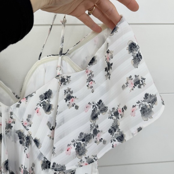 ELLIATT BLOOM DRESS FLORAL MINI Women Medium One Shoulder Ruffle Spring Revolve - Picture 8 of 13